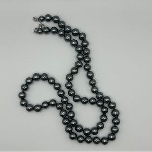 Luminous Faux Tahitian Pearl Necklace